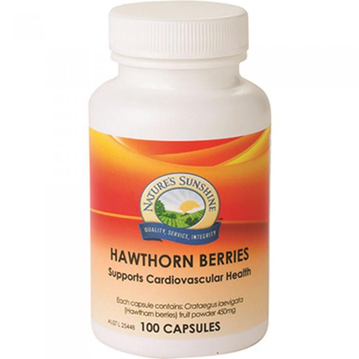 Natures Sunshine Hawthorn Berries 450mg 100c
