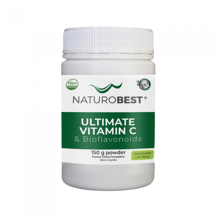 Naturobest Ultimate Vitamin C & Bioflavonoids Lemon Lime Flavour 150g