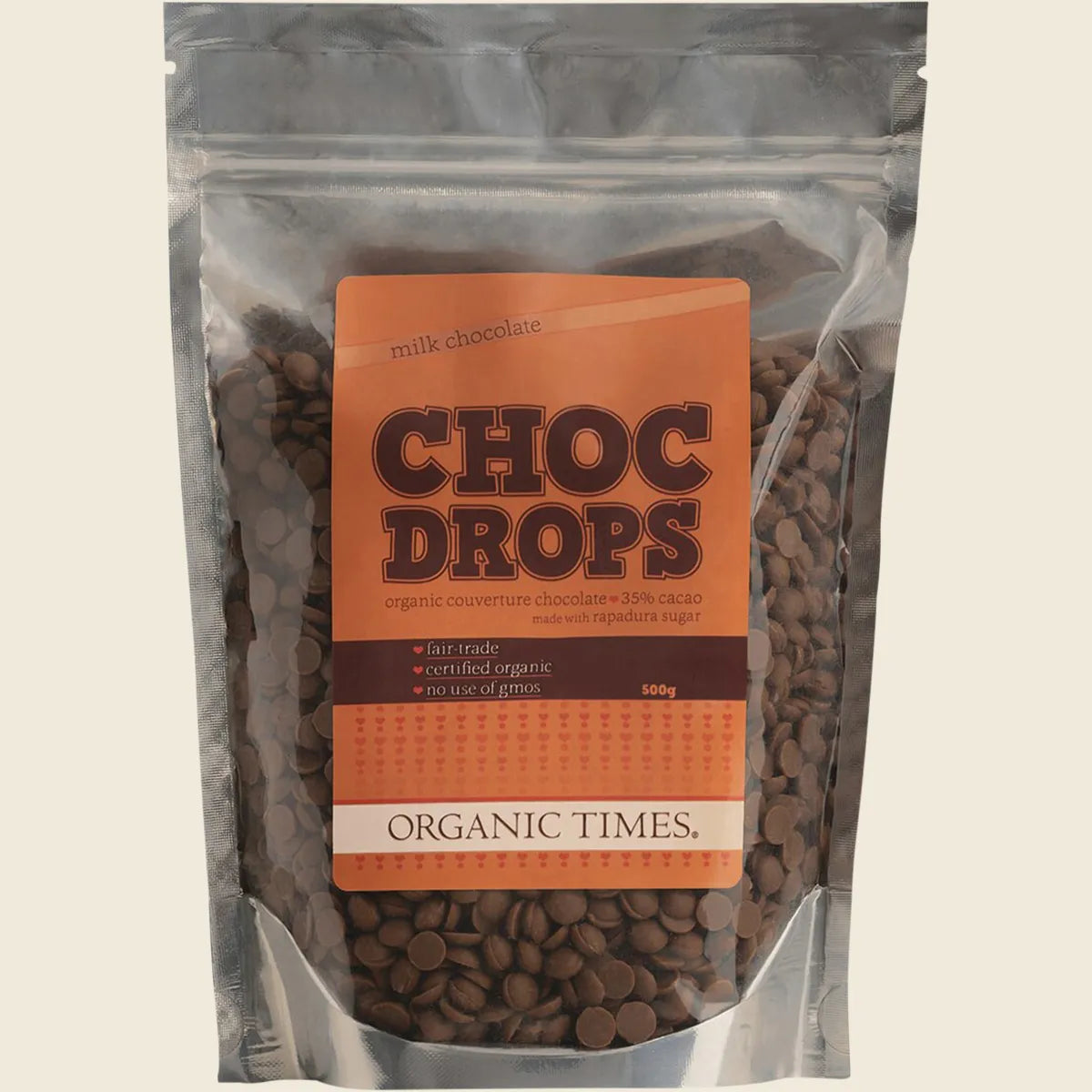 Choc Drops Milk Couverture Drops 500g