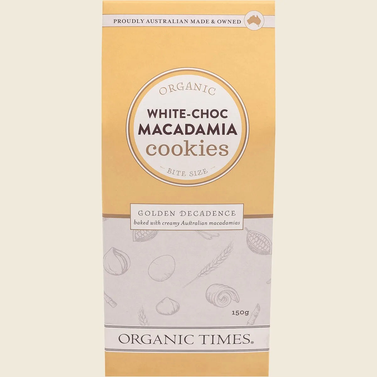 Cookies White Choc Macadamia 150g