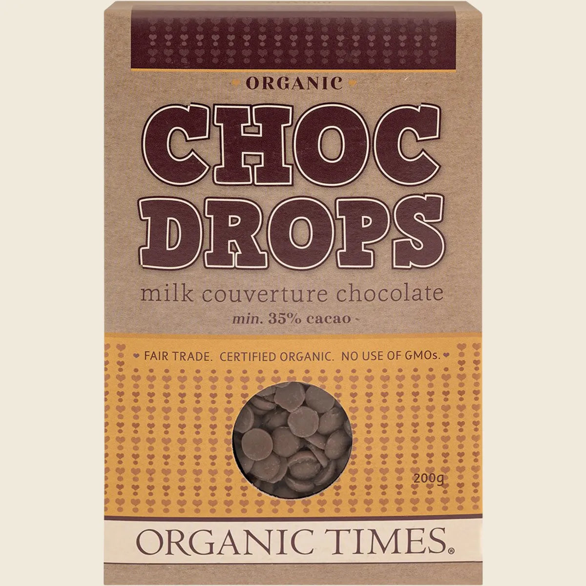 Choc Drops Milk Couverture Drops 200g