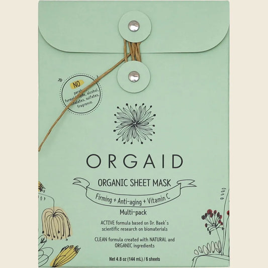 Organic Sheet Mask Firming, Anti-Aging + Vitamin C 6x24ml