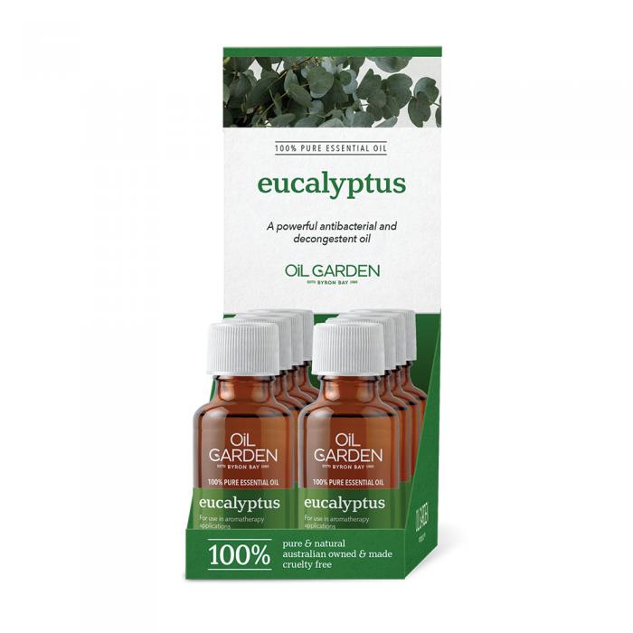Oil Garden Essential Oil Eucalyptus 25ml X 8 Display  Ch2 Redundant