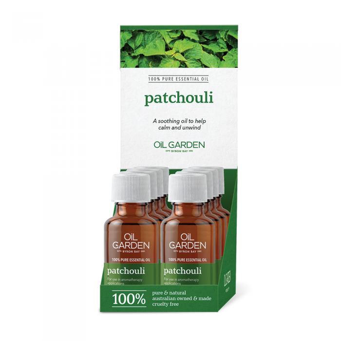 Oil Garden Essential Oil Patchouli 25ml X 8 Display