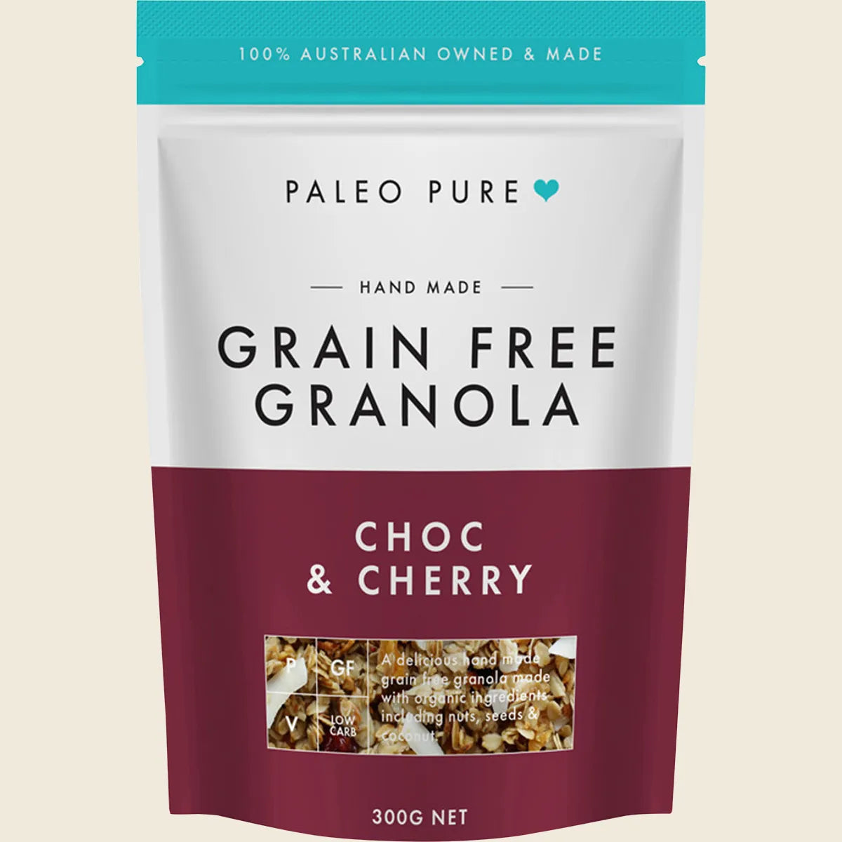 Organic Grain Free Granola Choc & Cherry 300g