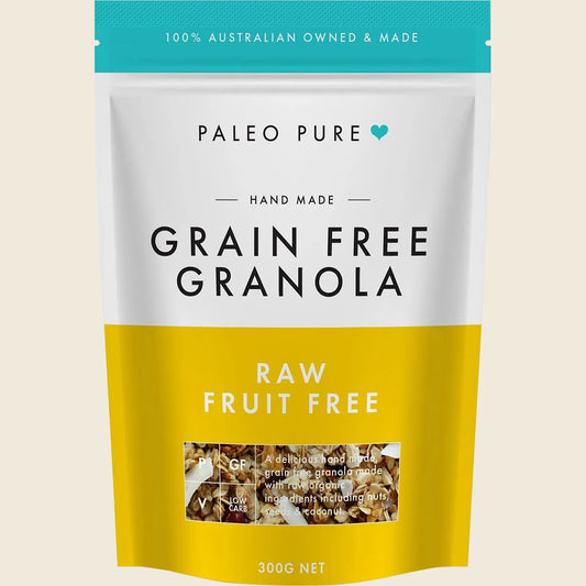 Organic Grain Free Granola Raw Fruit Free 300g