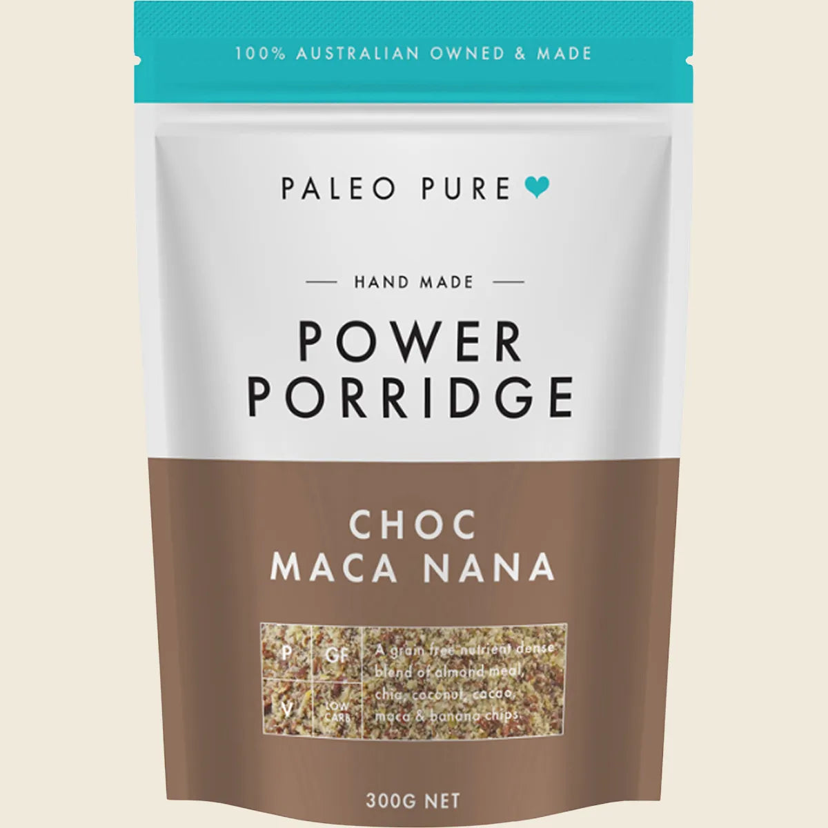 Power Porridge Choc Maca Nana 300g