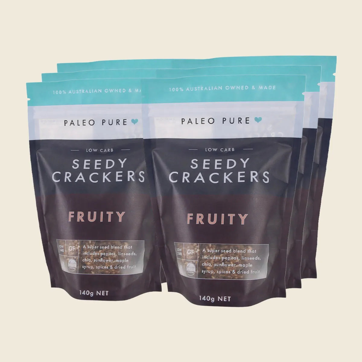 Seedy Crackers Fruity 6x140g