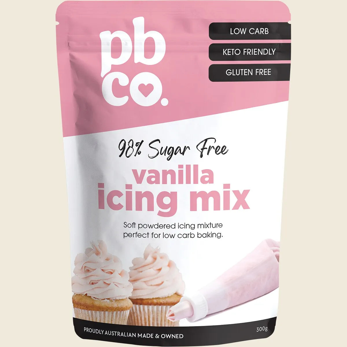 Vanilla Icing Mix 98% Sugar Free 300g