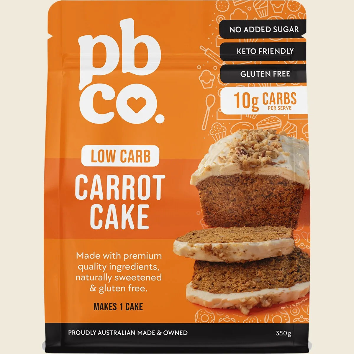 Carrot Cake Mix Low Carb 350g