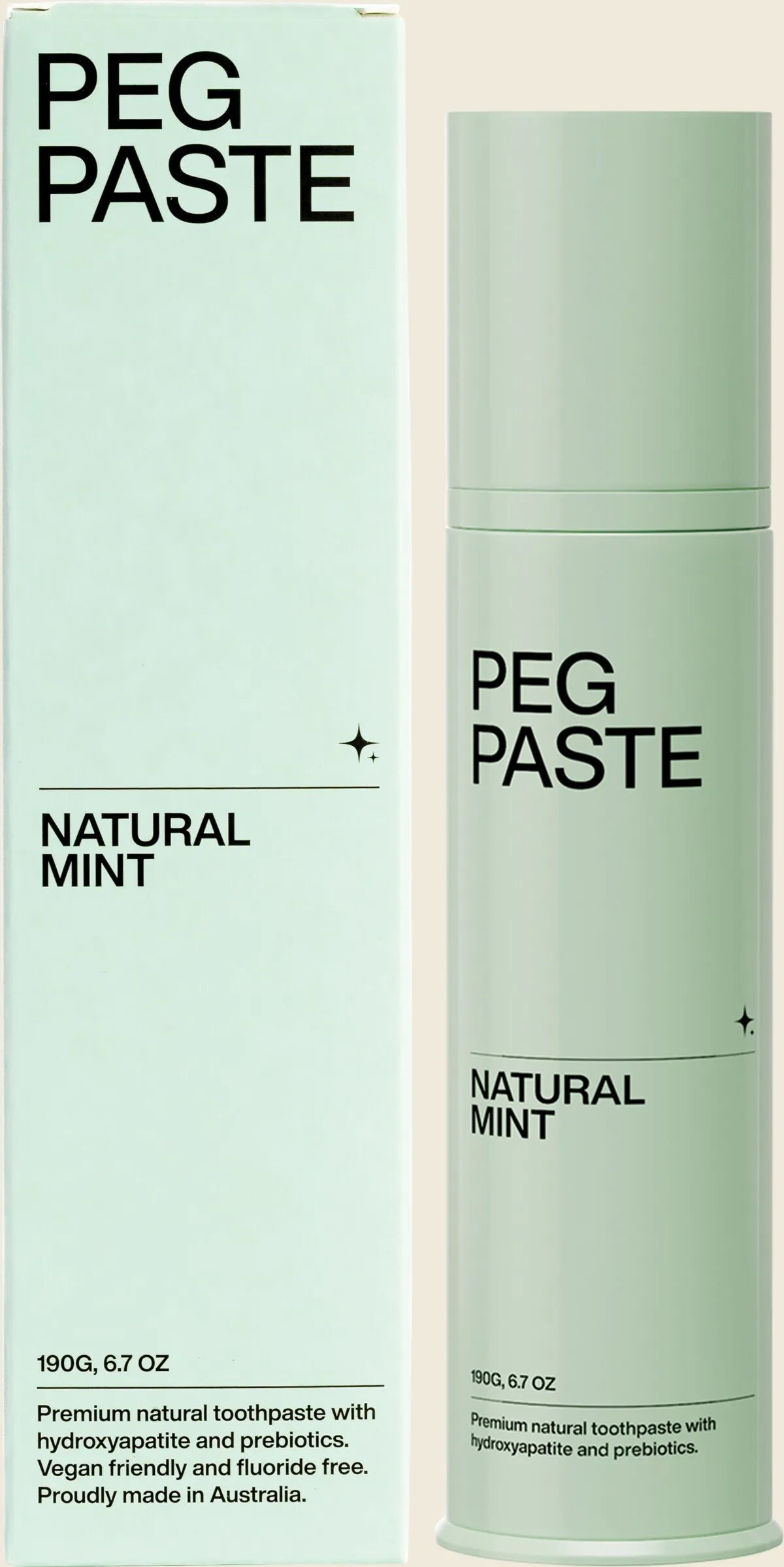 Natural Toothpaste with Hydroxyapatite Natural Mint 190g