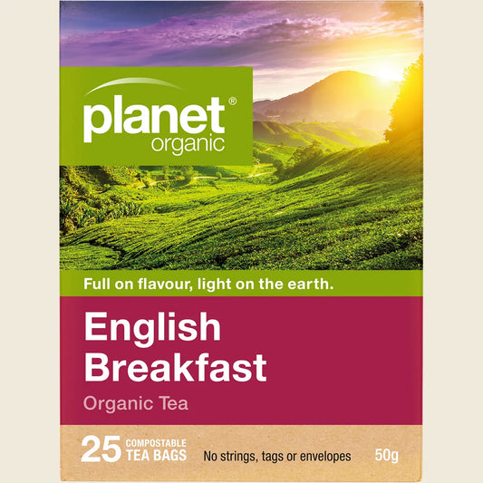 Planet Organic Organic Tea English Breakfast X 25 Tea Bags
