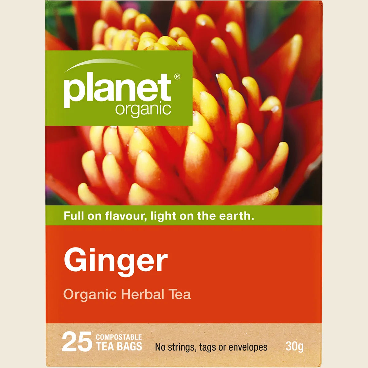 Ginger Herbal Tea Bags 25pk