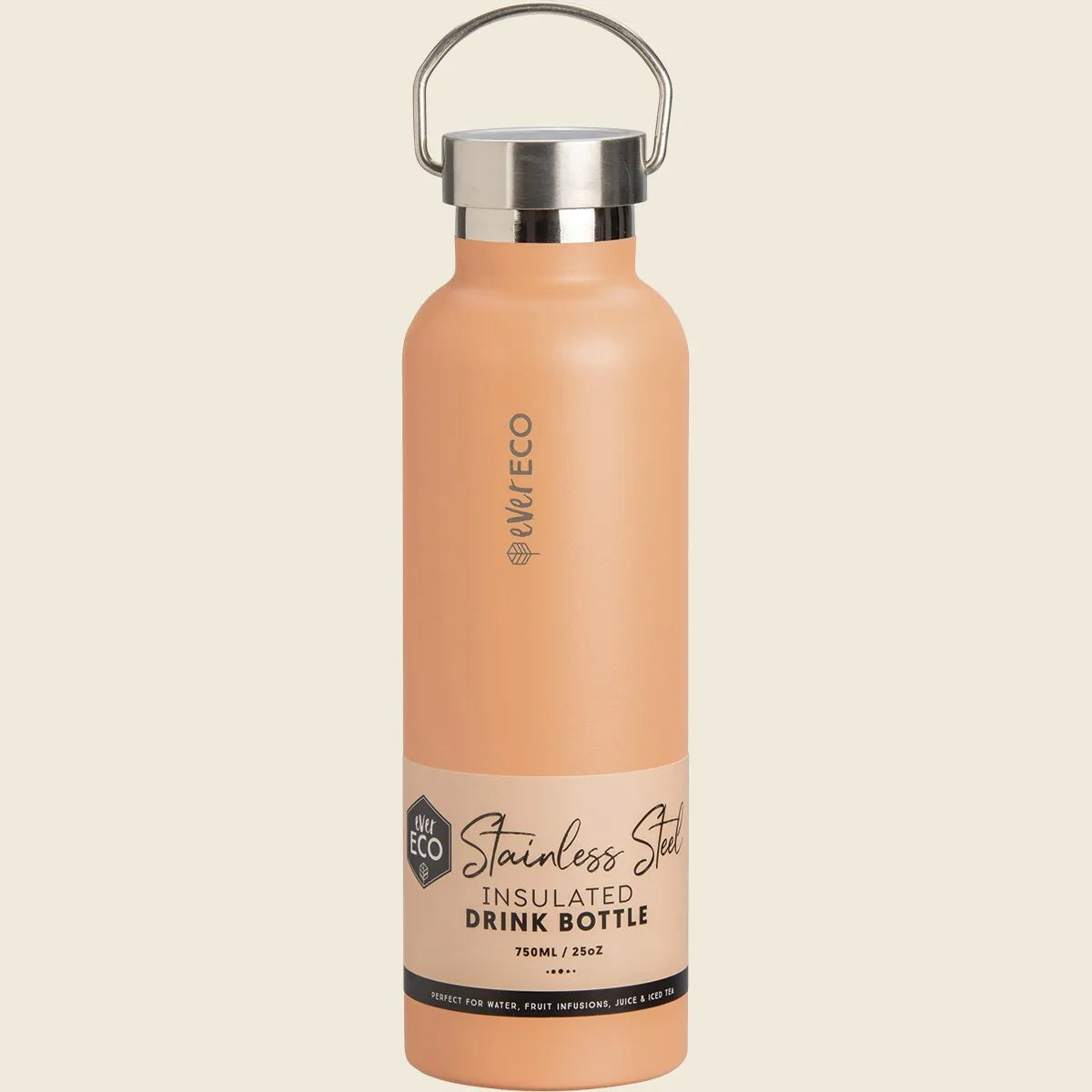 Insulated Stainless Steel Bottle Los Angeles Peach 750ml