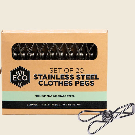 Stainless Steel Clothes Pegs Premium Marine Grade 20pk
