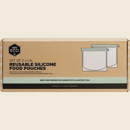 Ever Eco Reusable Silicone Food Pouches 1.5L 2pk