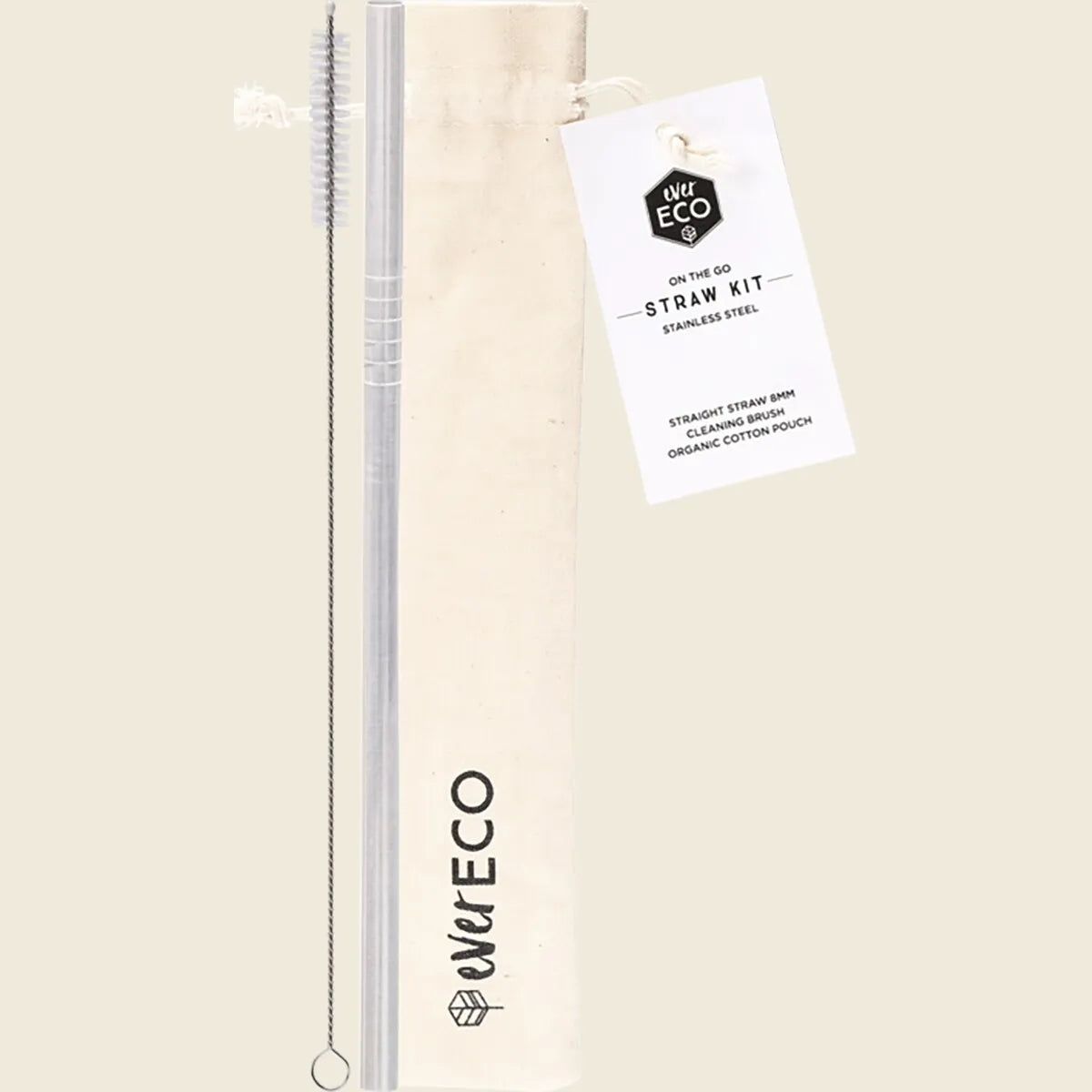 Stainless Steel Straw Kit Straight
