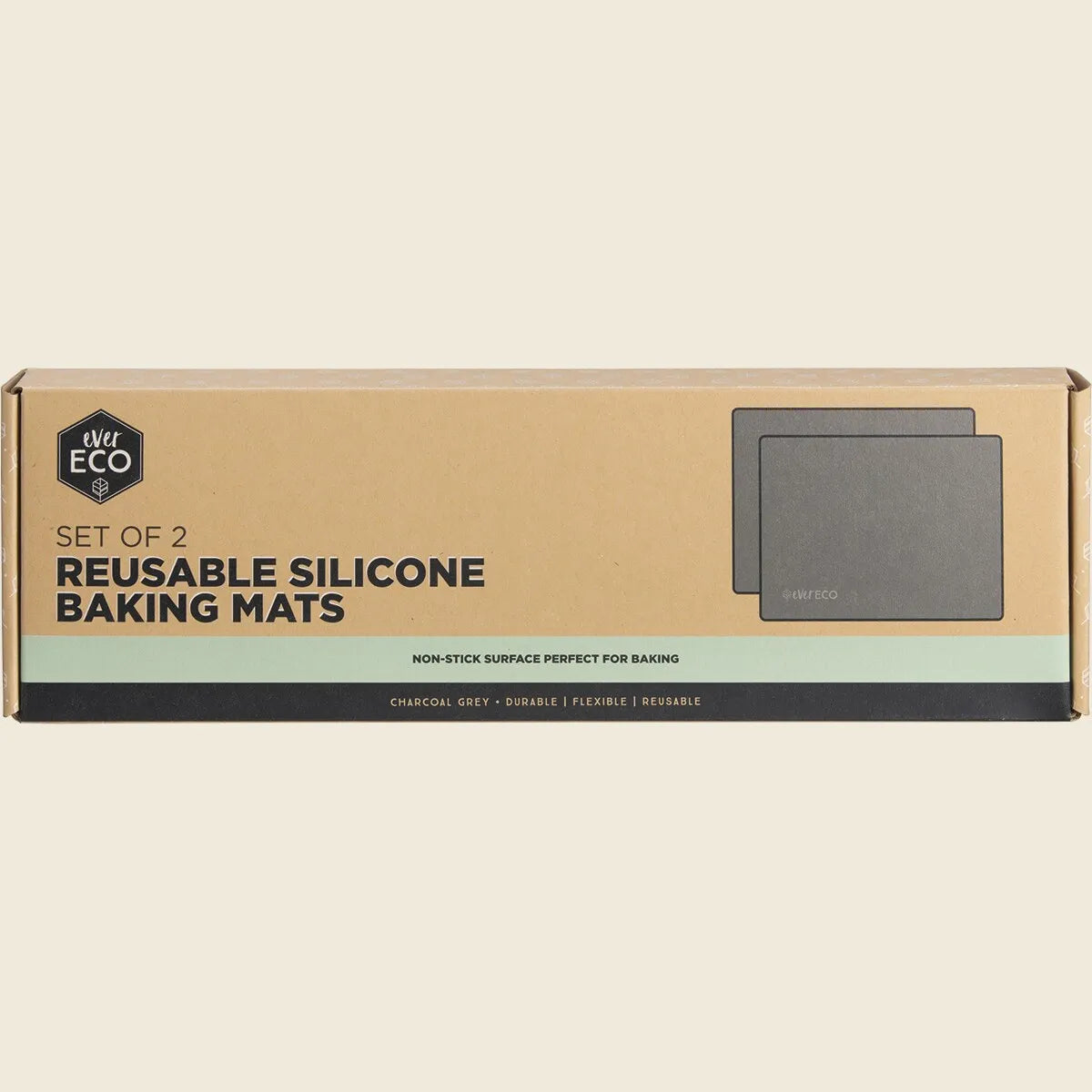 Reusable Silicone Baking Mats 30 x 40cm 2pk