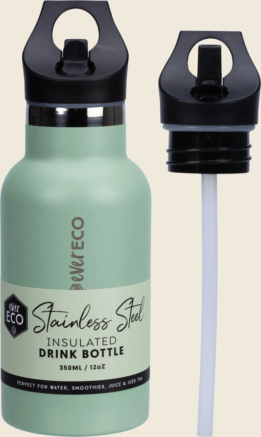 Insulated Stainless Steel Bottle Sage Sip Lid 350ml