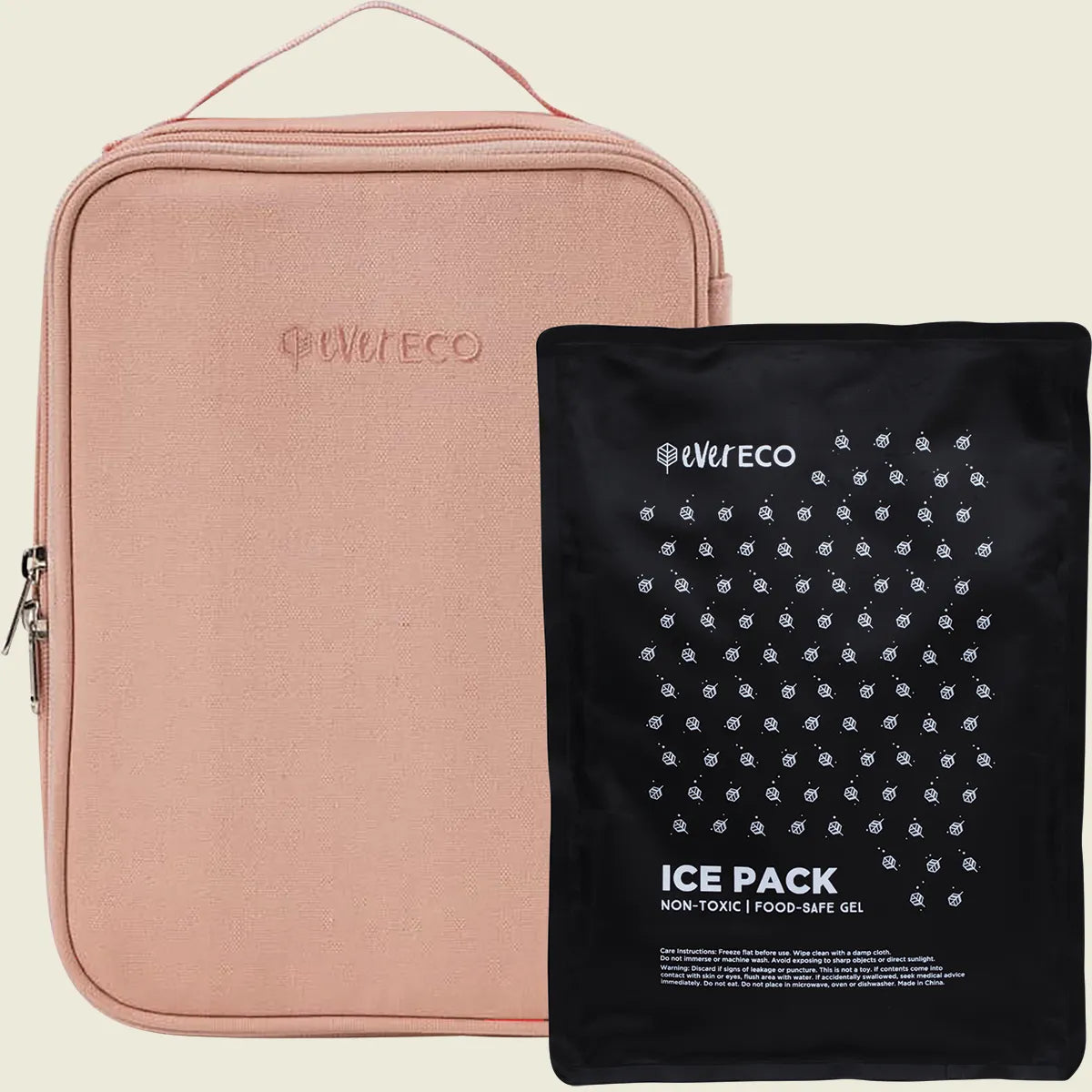 Insulated Lunch Bag with Ice Pack Sorbet 1pc