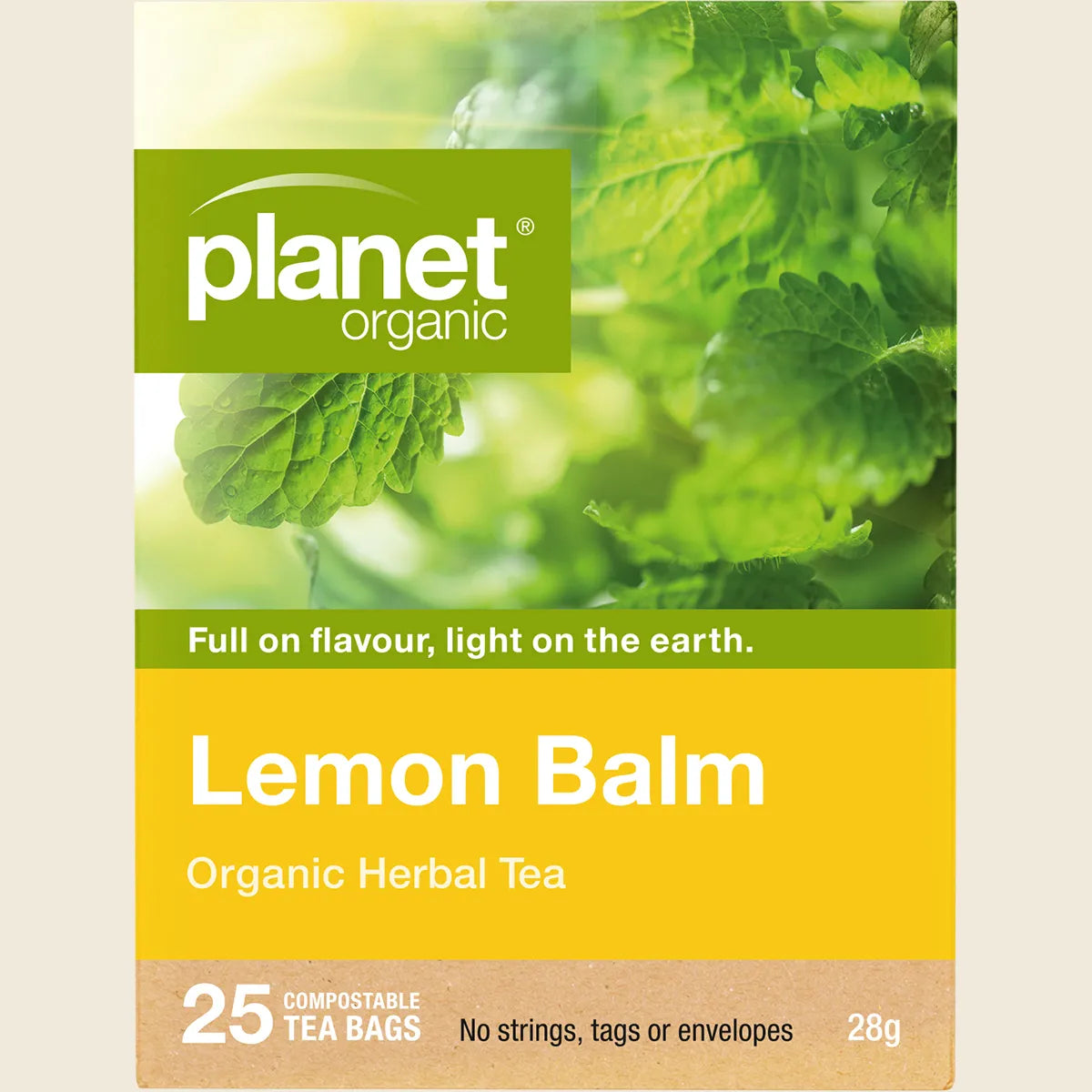 Lemon Balm Herbal Tea Bags 25pk