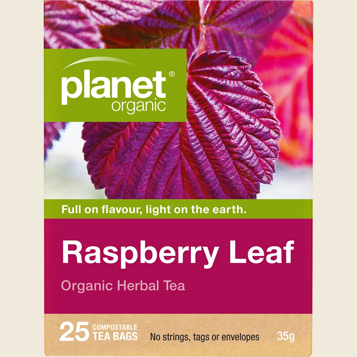 Raspberry Leaf Herbal Tea Bags 25pk