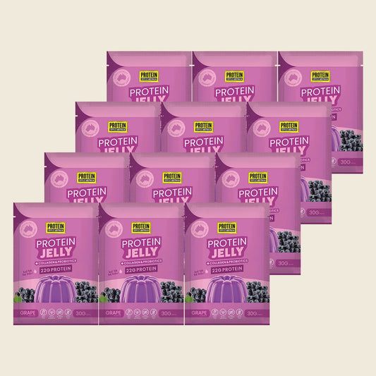 Protein Jelly with Collagen Grape 12x30g