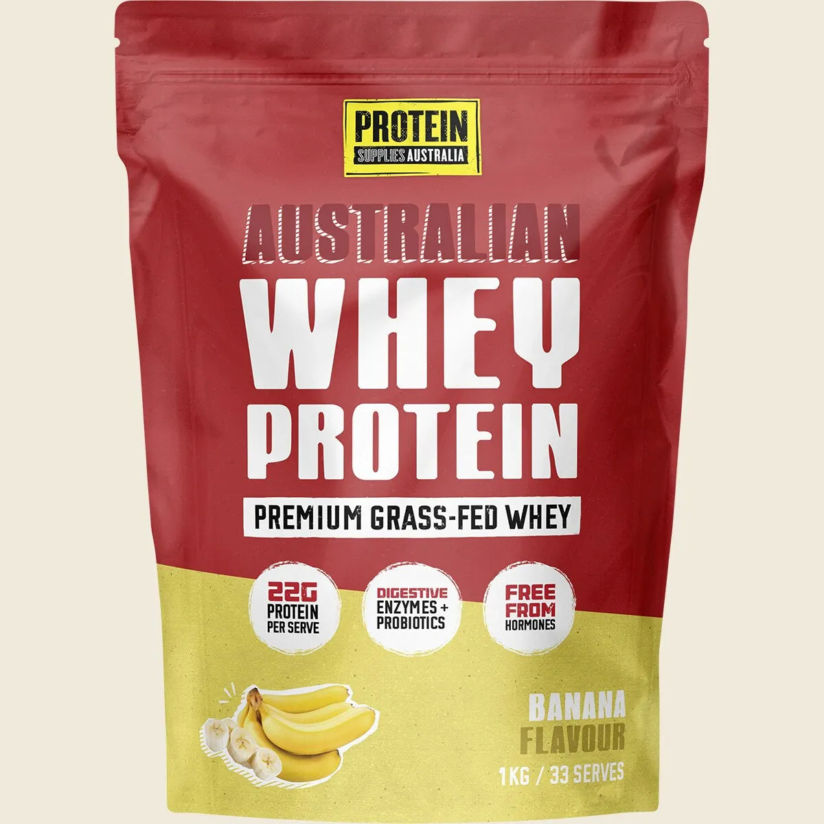 Australian Whey Protein Banana 1kg