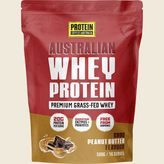 Australian Whey Protein Choc Peanut Butter 1kg