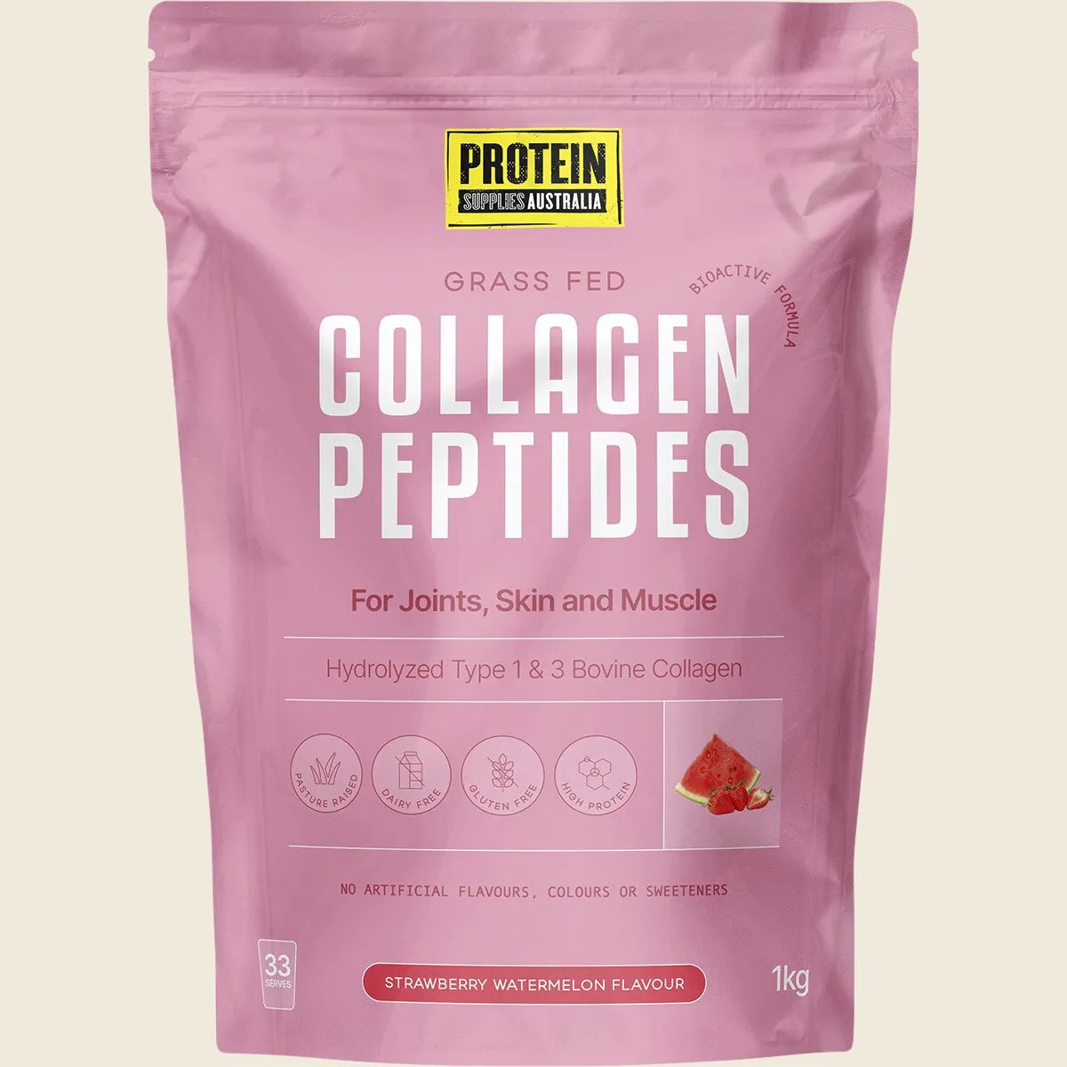 Collagen Peptides Strawberry Watermelon 1kg