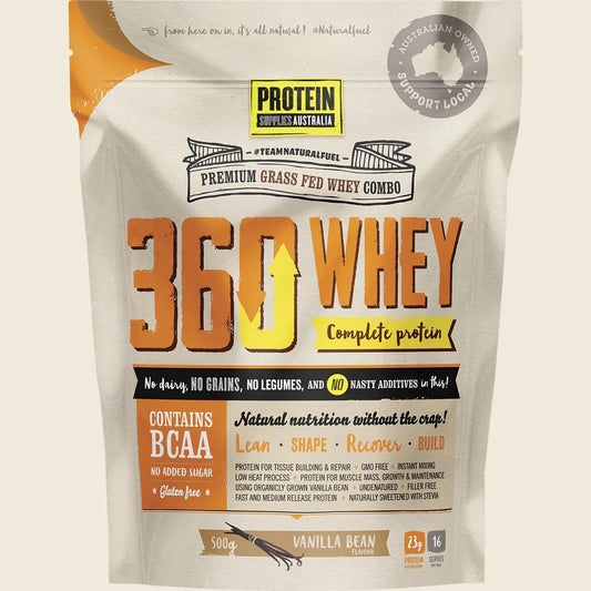 360Whey Vanilla Bean WPI+WPC Combo 500g