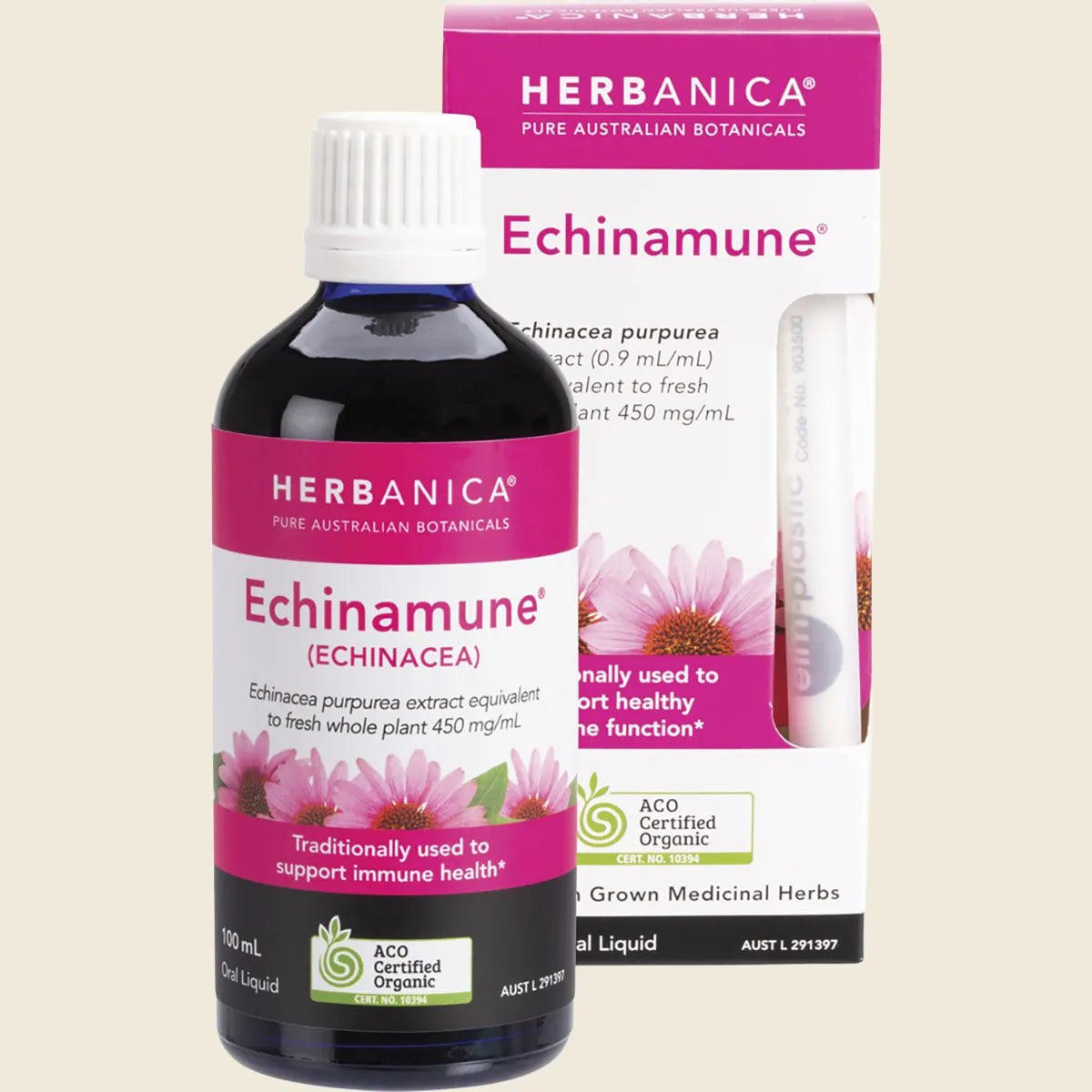 Herbanica Herbal Tincture Echinamune Echinacea 100ml
