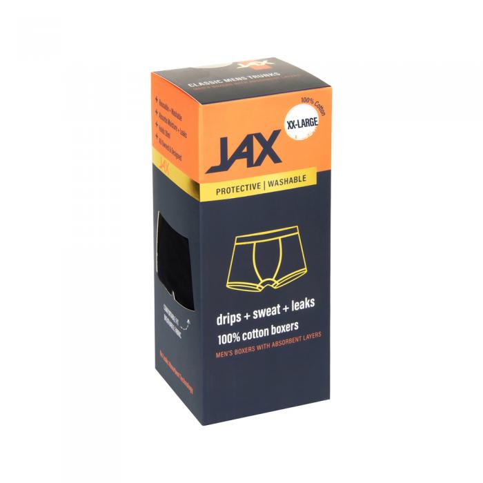 Pelvi Jax Mens Leakproof Underwear Boxer Trunk Black Xxl