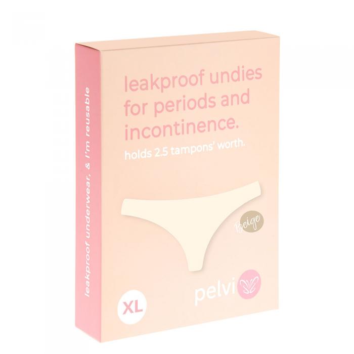 Pelvi Leakproof Underwear Bikini Beige Xl  Sell Through