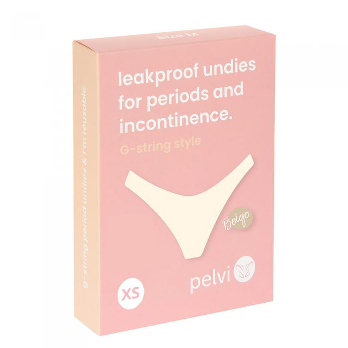 Pelvi Leakproof Underwear G-string Beige Xs  Sell Through