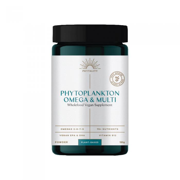 Phytality Phytoplankton Omega & Multi (wholefood Vegan Supplement) Powder 120g