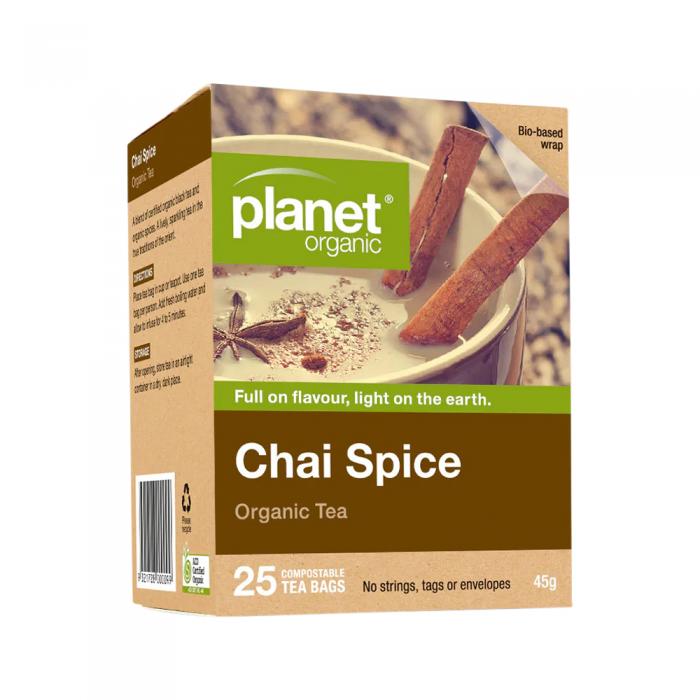 Planet Organic Organic Tea Chai Spice X 25 Tea Bags