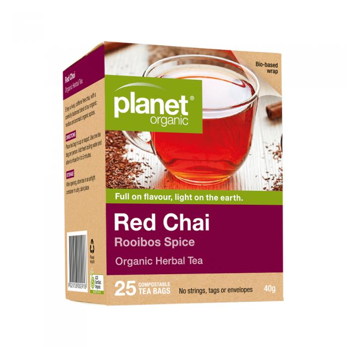 Planet Organic Organic Herbal Tea Red Chai (rooibos Spice) X 25 Tea Bags