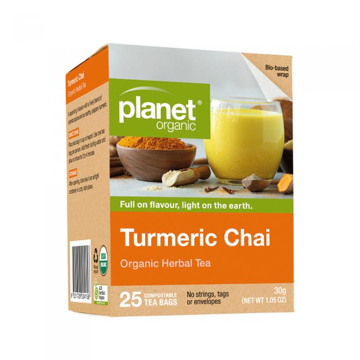 Planet Organic Organic Herbal Tea Turmeric Chai X 25 Tea Bags