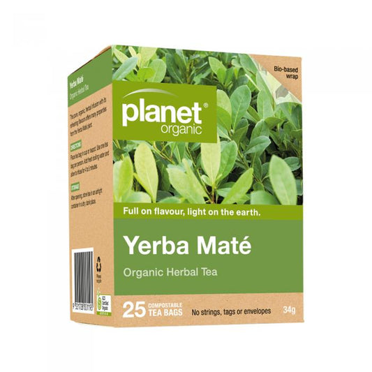 Planet Organic Organic Herbal Tea Yerba Mate X 25 Tea Bags