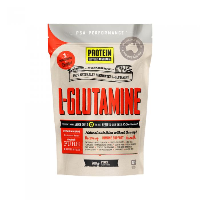 Protein Supplies Australia (clean) L-glutamine Pure 200g