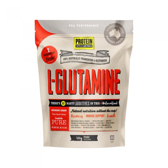 Protein Supplies Australia (clean) L-glutamine Pure 500g