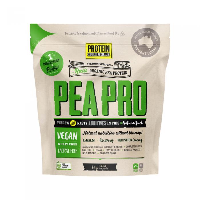 Protein Supplies Australia Organic Pea Protein Isolate Pure 1kg