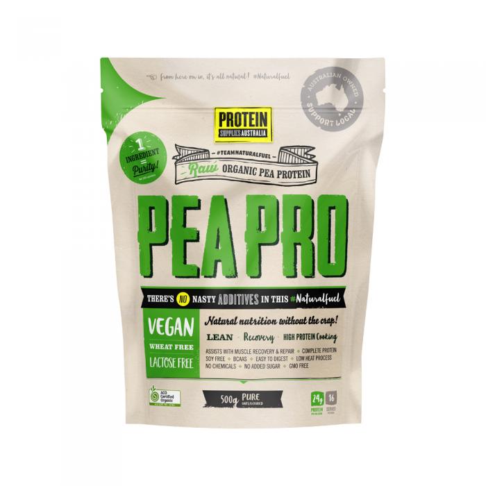 Protein Supplies Australia Organic Pea Protein Isolate Pure 500g