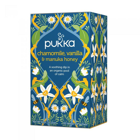 Pukka Organic Chamomile Vanilla & Manuka Honey X 20 Tea Bags