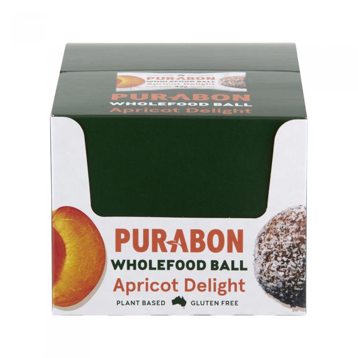 Purabon Wholefood Balls Apricot Delight 43g X 12 Display