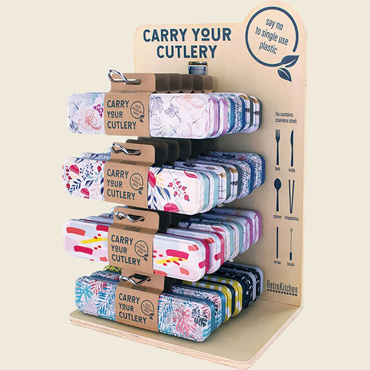 Carry Your Cutlery Display Stand Assorted Designs x24