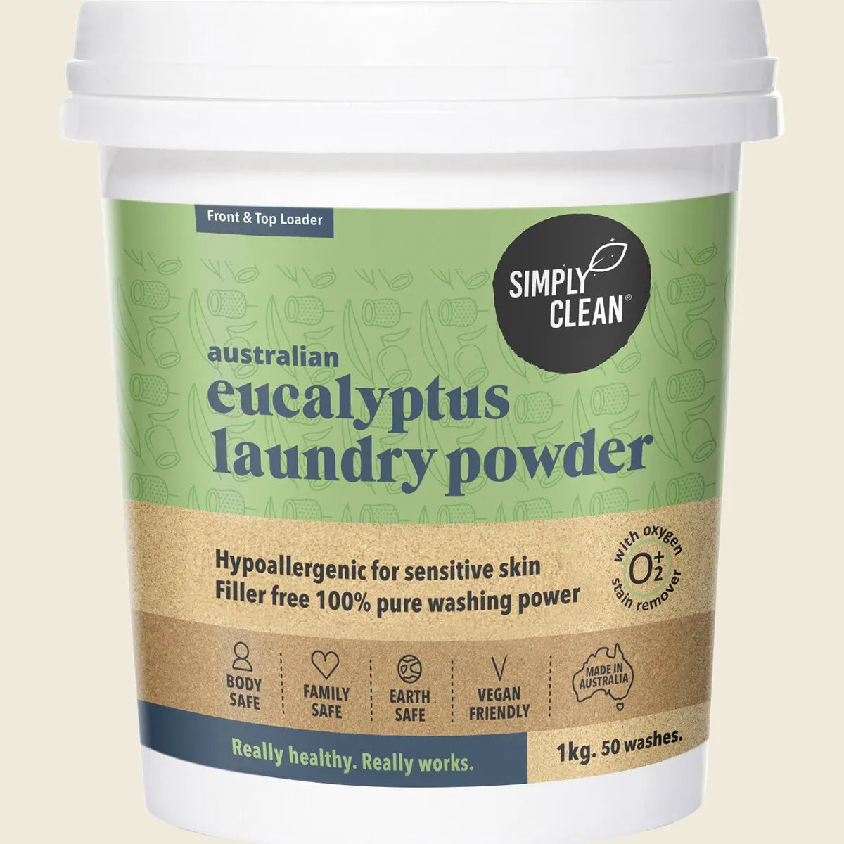 Laundry Powder Eucalyptus 1kg