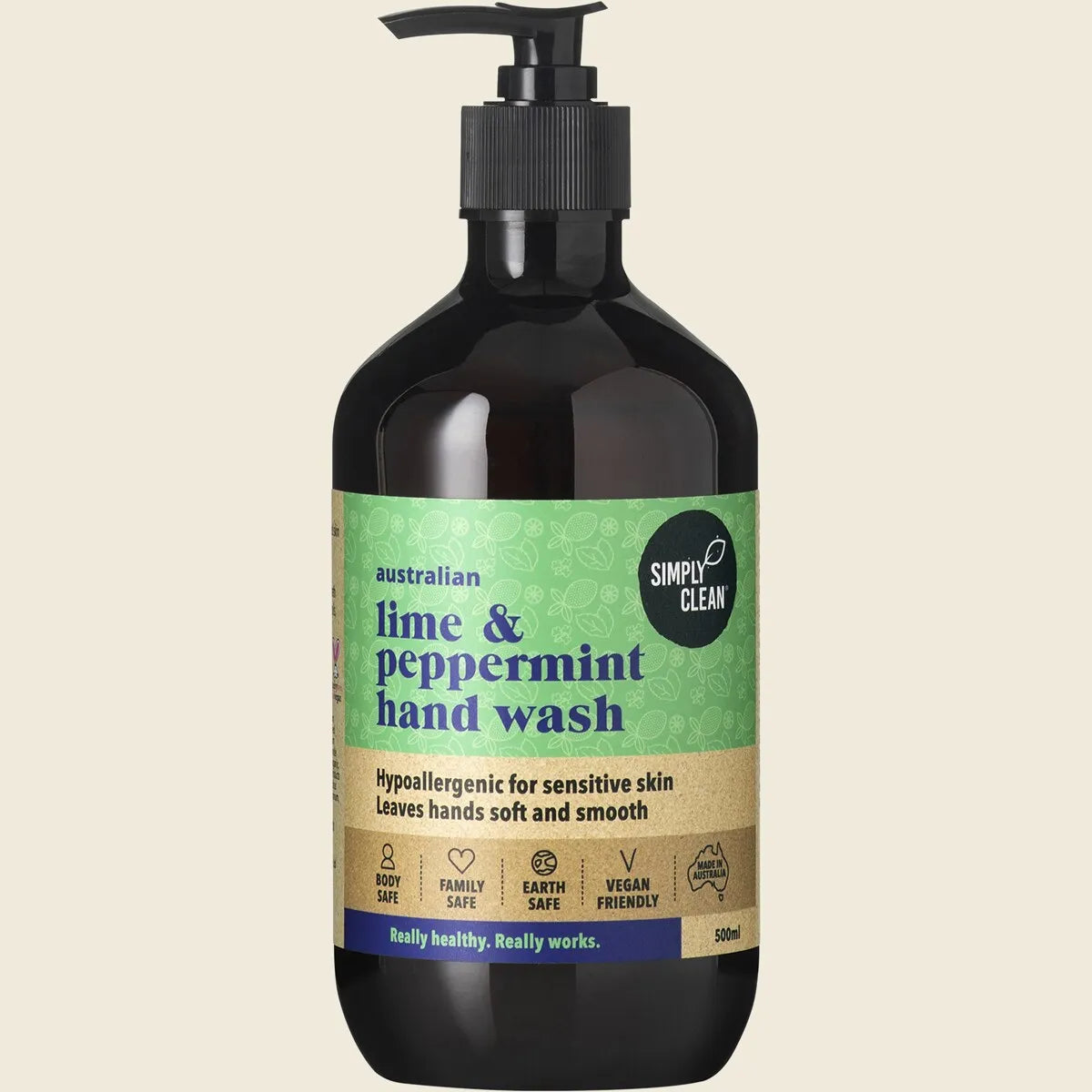 Hand Wash Lime & Peppermint 500ml