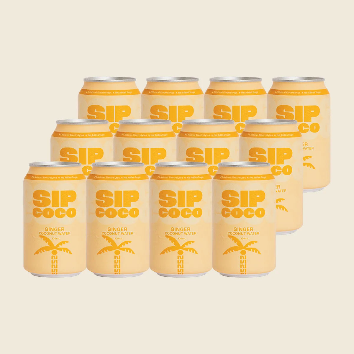 Ginger Coconut Water Can 12x330ml